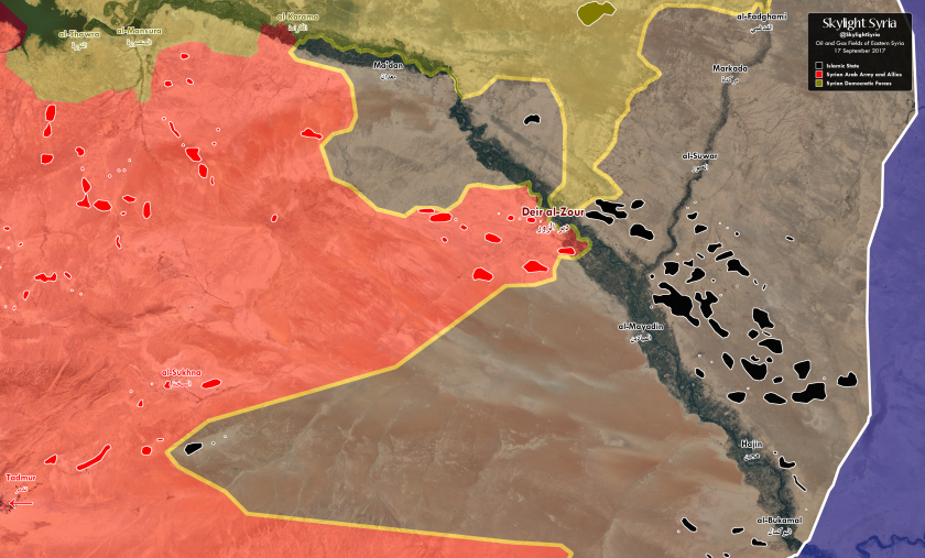 Eastern Syria Oil and Gas Map Final